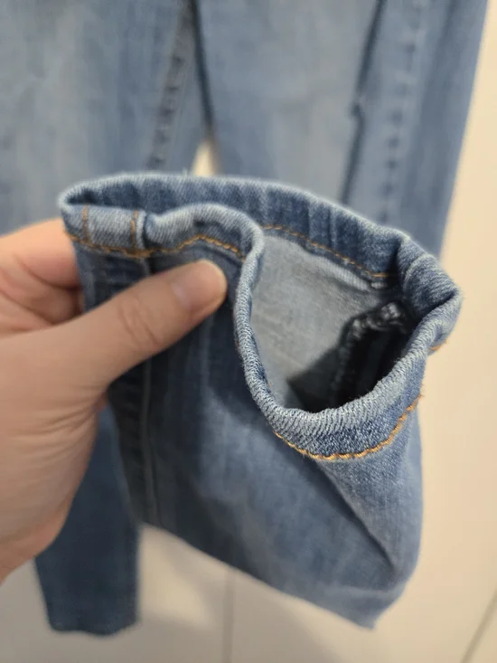 Seven7 Skinny Jeans Size 10 Medium Wash Distressed Stretch Denim High Rise - Picture 4 of 9